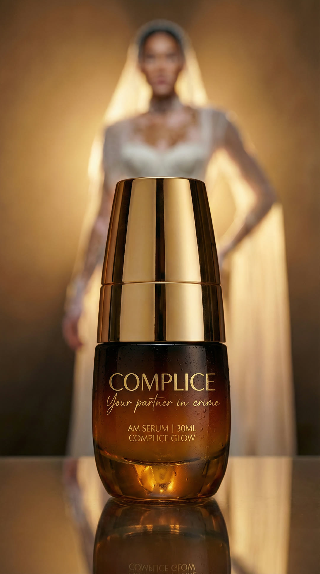 Complice — opening frame, bottle on ice